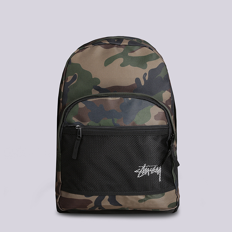  зеленый рюкзак Stussy Stock Backpack 18L 133018-woodland camo - цена, описание, фото 1